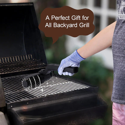Drayvorx Rechargeable Electric Grill Cleaner Brush - 400 RPM Motor with Type-C Charging and Stainless Steel Bristles